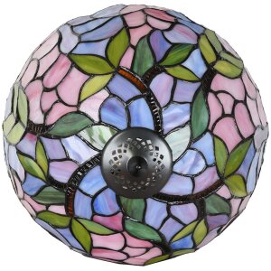Настільна лампа LumiLamp 5LL-6308 Tiffany рожева Ø 30x50 см E27-max 1x60 Вт