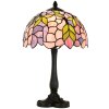 Настільна лампа LumiLamp 5LL-6308 Tiffany рожева Ø 30x50 см E27-max 1x60 Вт