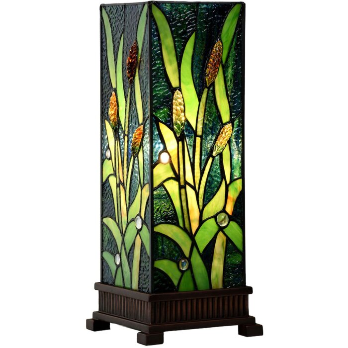 Настольная лампа LumiLamp 5LL-6310 Tiffany зеленая 18x18x45 см E27-max 1x60W