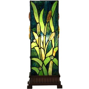Настольная лампа LumiLamp 5LL-6310 Tiffany зеленая 18x18x45 см E27-max 1x60W