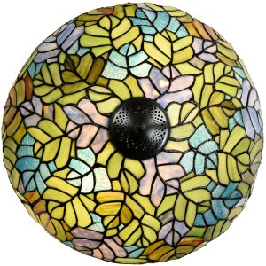 Настольная лампа LumiLamp 5LL-6312 Tiffany зеленая Ø 40x60 см E27-max 2x60W