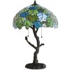 Настольная лампа LumiLamp 5LL-6312 Tiffany зеленая Ø 40x60 см E27-max 2x60W