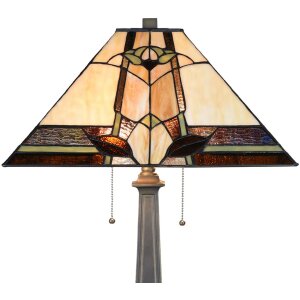 Настольная лампа LumiLamp 5LL-6320 Tiffany бежевая...