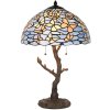 Настольная лампа LumiLamp 5LL-6344 Tiffany голубая Ø 40x60 см E27-max 2x60W