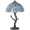 Настольная лампа LumiLamp 5LL-6344 Tiffany голубая Ø 40x60 см E27-max 2x60W