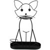 Clayre & Eef 5Y1165 Подставка для зонтов Кошка черная 41x16x62 см