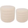 Clayre & Eef 65170 Табурет комплект из 2 бежевых Ø 50x45 - Ø 40x40 см