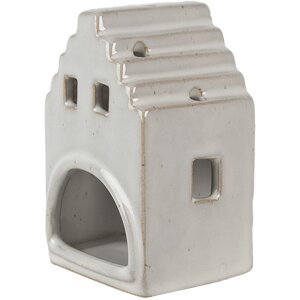 Clayre & Eef 6CE1588S Підставка під чайник Різдвяний котедж бежева 7x6x11 см