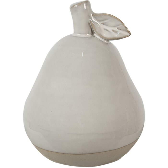 Clayre & Eef 6CE1593S Декоративна груша бежева Ø 8x11 см