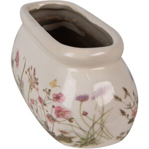 Горшок для комнатных цветов Clayre & Eef 6CE1602S розово-бежевый 18x7x7 см