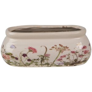 Горшок для комнатных цветов Clayre & Eef 6CE1602S розово-бежевый 18x7x7 см