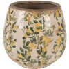 Горщик для квітів Clayre & Eef 6CE1608L Бежево-жовтий Ø 18x17 см
