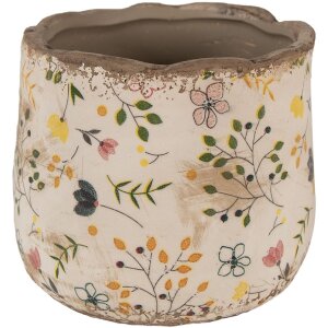 Горщик для квітів Clayre & Eef 6CE1610S Бежево-жовтий...