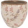 Горшок для комнатных цветов Clayre & Eef 6CE1615L бежево-розовый Ø 18x17 см