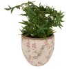 Горшок для комнатных цветов Clayre & Eef 6CE1615L бежево-розовый Ø 18x17 см