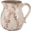 Глечик декоративний Clayre & Eef 6CE1616M Бежево-рожевий 17x13x16 см