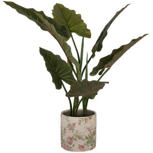 Горшок для комнатных цветов Clayre & Eef 6CE1623L бежево-розовый Ø 17x16 см