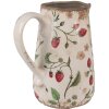 Clayre & Eef 6CE1633M Декоративный кувшин бежево-красный 17x12x18 см
