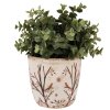 Горщик для квітів Clayre & Eef 6CE1641S Бежево-коричневий Ø 13x12 см