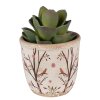 Горшок для цветов Clayre & Eef 6CE1641XS для помещений бежево-коричневый Ø 11x10 см