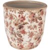Горщик для квітів Clayre & Eef 6CE1649L Бежево-рожевий Ø 16x16 см