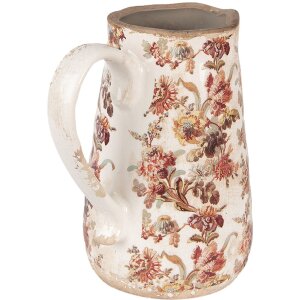 Clayre & Eef 6CE1651M Декоративный кувшин Бежево-розовый 16x12x18 см