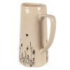 Декоративний глечик Clayre & Eef 6CEFAF0004L Бежевий, чорний 21x14x26 см