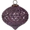 Різдвяна куля Clayre & Eef 6GL4325 фіолетова Ø 13x11 см