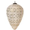 Різдвяна куля Clayre & Eef 6GL4362L біла Ø 17x26 см