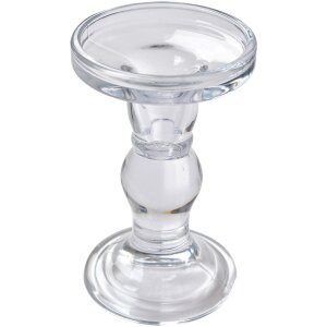 Clayre & Eef 6GL4403 Подсвечник Crown Transparent...