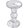 Clayre & Eef 6GL4403 Подсвечник Crown Transparent Ø 8x14 см
