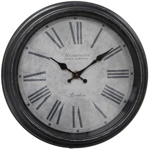 Настенные часы Clayre & Eef 6KL0804 Black Grey...