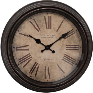 Настінний годинник Clayre & Eef 6KL0808 коричневий...