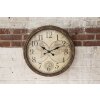 Настенные часы Clayre & Eef 6KL0813 коричнево-бежевые Ø 50x5 см - 1xAA