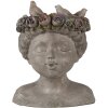 Горшок для комнатных цветов Clayre & Eef 6PR3896 серый 22x20x26 см