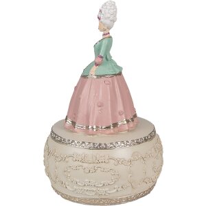 Clayre & Eef 6PR3898 Музична скринька рожева, біла...