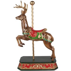 Clayre & Eef 6PR3922 Deco Deer Brown, Green 35x18x56 см