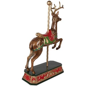 Clayre & Eef 6PR3922 Deco Deer Brown, Green 35x18x56 см