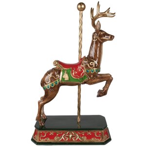 Clayre & Eef 6PR3922 Deco Deer Brown, Green 35x18x56 см