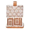 Clayre & Eef 6PR3974 Украшение Дом со светодиодами коричневый 13x13x18 см- 3xAAA