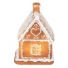 Clayre & Eef 6PR3974 Украшение Дом со светодиодами коричневый 13x13x18 см- 3xAAA