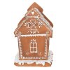 Clayre & Eef 6PR3975 Декоративний будиночок зі світлодіодом коричневий 15x12x17 см - 3xAAA