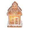 Clayre & Eef 6PR3975 Декоративний будиночок зі світлодіодом коричневий 15x12x17 см - 3xAAA