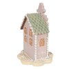Clayre & Eef 6PR3976 Будиночок для декору Рожевий 13x13x20 см Полімерна смола