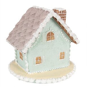 Clayre & Eef 6PR3977 Украшение Дом голубой 13x13x12 см
