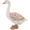 Clayre & Eef 6PR4896 Украшение Гусь бело-розовый 37x22x45 см