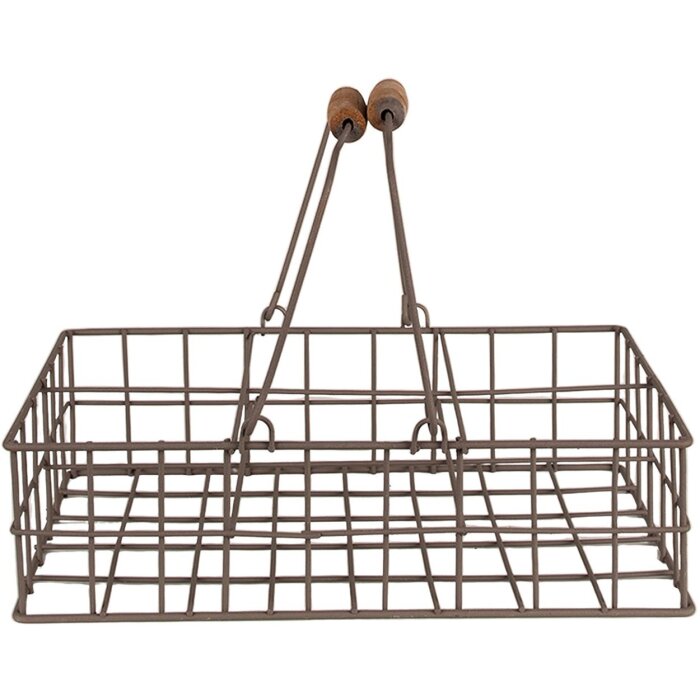 Clayre & Eef 6Y5255 Корзина для хранения коричневая 34x19x8 см