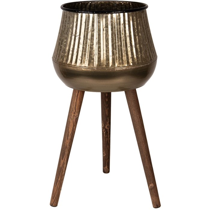 Тримач для рослин Clayre & Eef 6Y5402M мідний коричневий 35x35x60 см