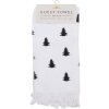 Рушник для гостей Clayre & Eef CTBWX White Black 40x66 см