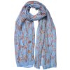 Juleeze JZSC0713BL Шарф женский Узор синий 50х160 см